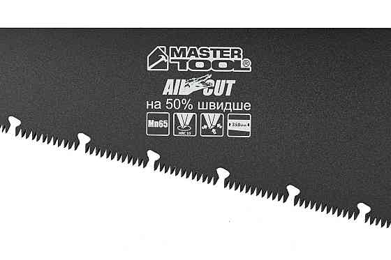 MASTERTOOL Ножівка столярна MASTERTOOL BLACK ALLIGATOR 350 мм 9TPI MAX CUT загартований зуб 3-D Киев
