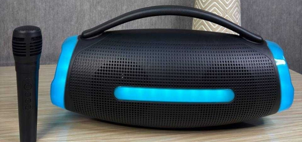 Мощная акустическая Bluetooth колонка с подсветкой + микрофон. Харьков - изображение 4