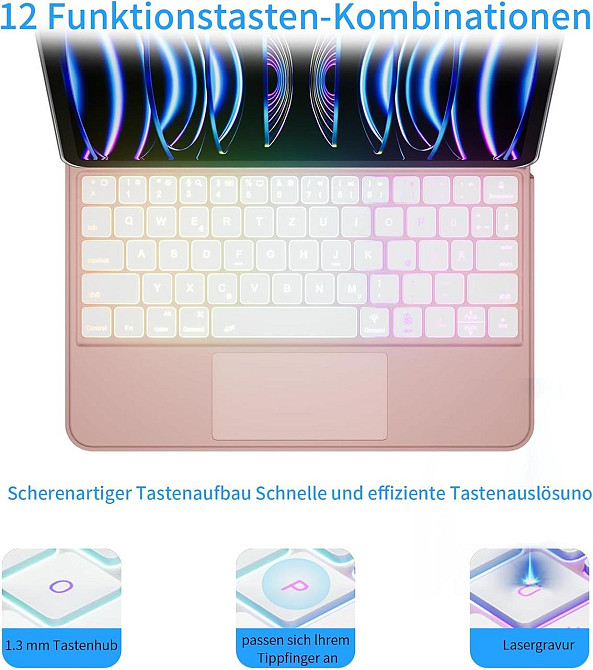 Клавиатурный чехол для iPad 10/11 (A16) 2022/2025 10.9/11