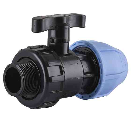 Кран кульовий ПНД Vsplast 40*1 1/4 '' ЗР 6003 Київ