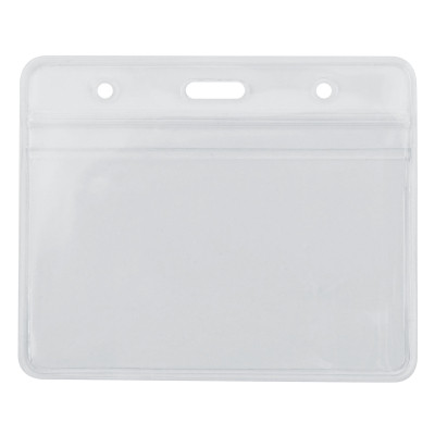 Бейдж Optima горизонтальний замок zip lock PVC, 108х70 мм (O45611) Вінниця - фото 1