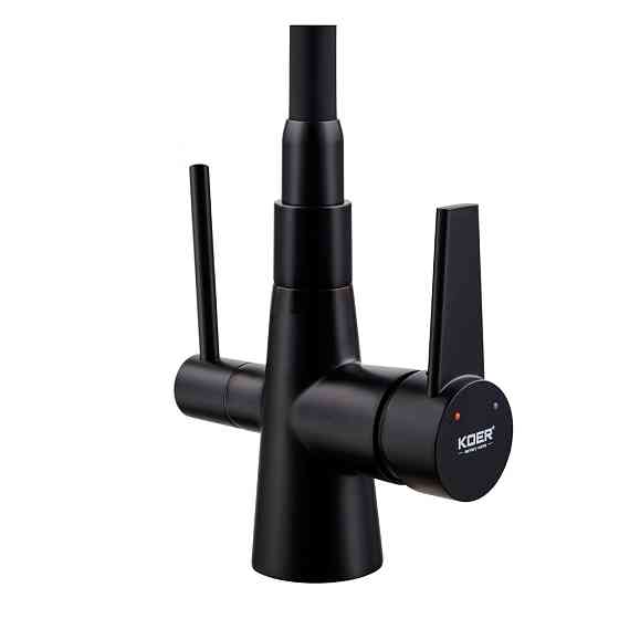 Кухонний змішувач KOER KB-72003-05 з силіконовим виливом та виводом для питної води (KR3376) Харків