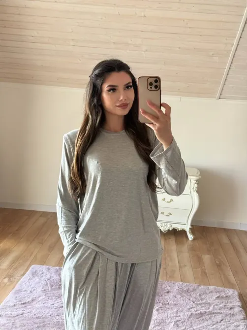 Женский костюм из вискозы оверсайз — базовый комплект (длинный + брюки) Одесса - изображение 13