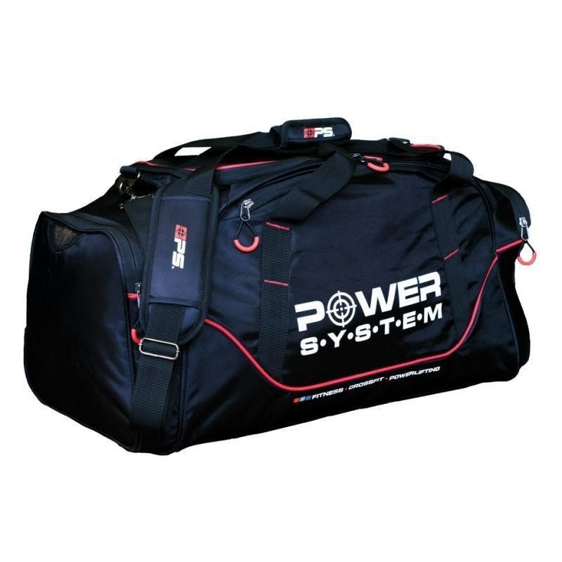 Спортивна сумка Power System PS-7010 Gym Bag Magna (65л.) Blak/Red Луцк - изображение 2