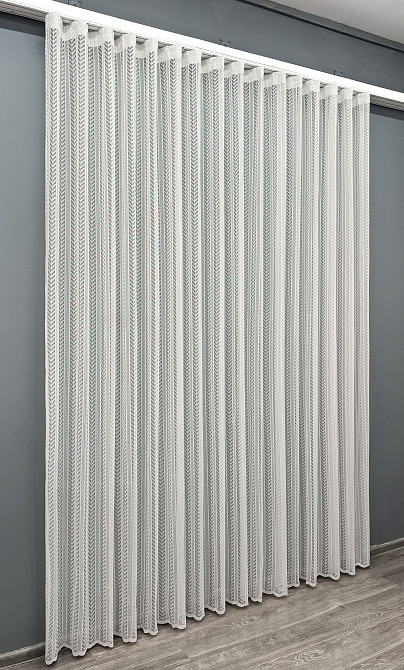 Тюль жаккард цвет молочный 1993т Киев - изображение 8