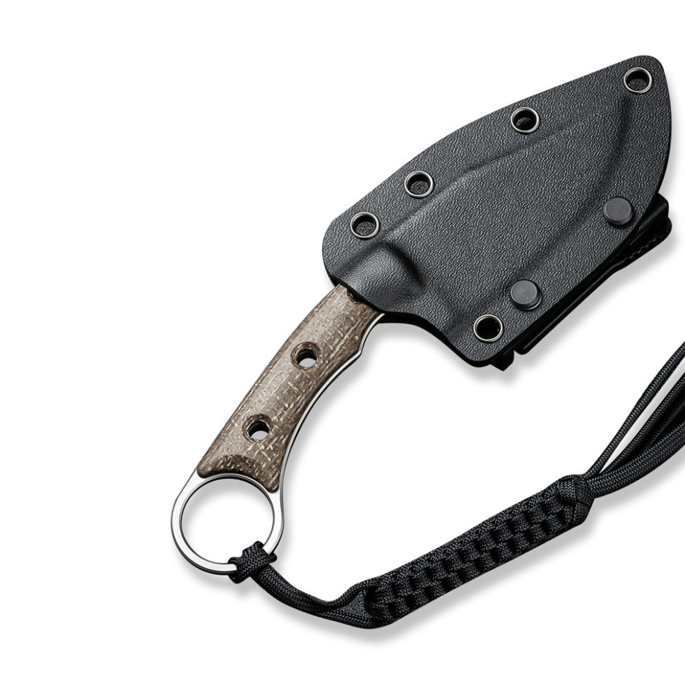 Ніж фіксований тактичний Civivi Midwatch, (8.6 см) N690 / Micarta коричневий Київ - фото 10