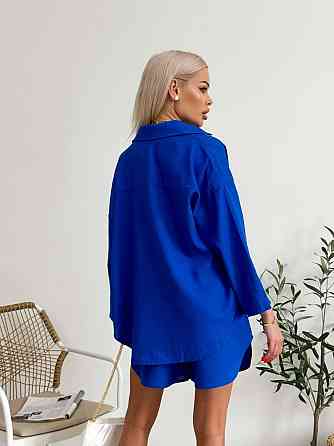 Костюм жіночий літній льон Електрик 48/52 Харків