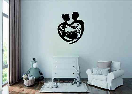 Декоративное настенное Панно «Маленькое счастье» Декор на стену 90*75 см, Черный Киев