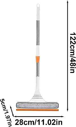 Швабра телескопическая двусторонняя 2 в 1 для окон, зеркал и вещей Винница