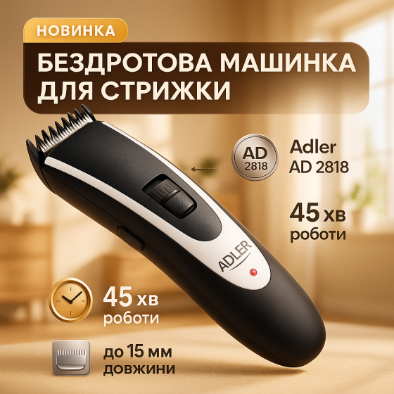 Професійна машинка для волосся, Набір для стрижки волосся на акумуляторі, Хороший бездротовий тример GD-53 Львів