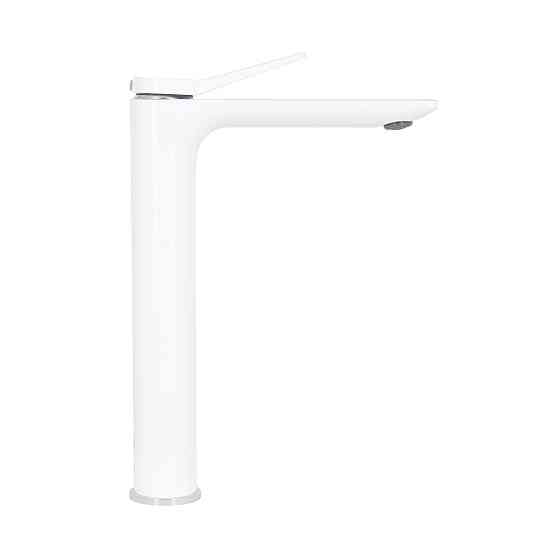 Смеситель для раковины Qtap Presto высокий QTPRE269CRW45577 Chrome/White Киев