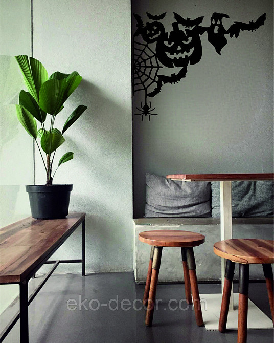 Декоративное настенное Панно «Хэллоуин», Декор на стену 90*73 см, Черный Киев - изображение 6
