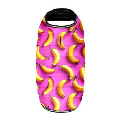 Курточка для животных WAUDOG Clothes Бананы на розовом M (504-4055) Винница