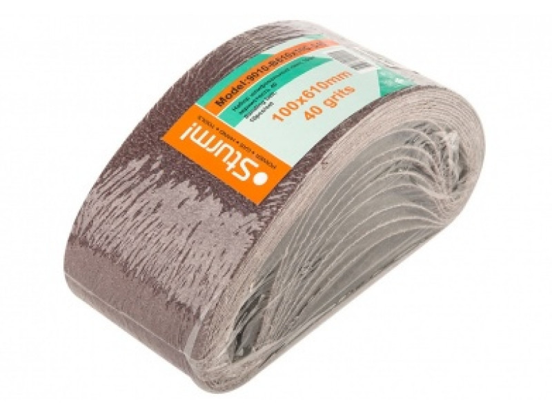 Шліфлента Sturm, 100x610, зерно 040, 10 шт 9010-B100x610-040 (читувати опис) Рівне - фото 1