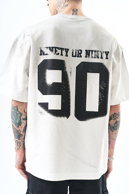 Футболка мужская с принтом  42 Белая 2664088857 Днепр - изображение 1