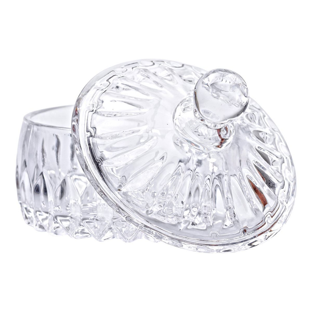 Цукерниця з кришкою кругла скляна прозора HP-4-124 Коломыя - изображение 2