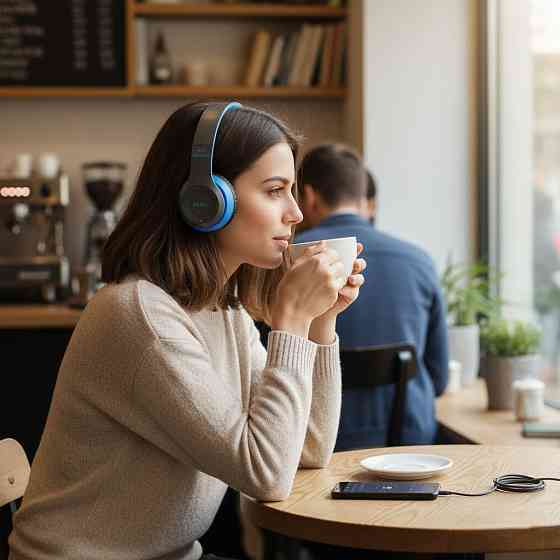 Бездротові Bluetooth-навушники з мікрофоном і Mp3 плеєром, P47, Синій/Стереогарнітура/Накладні навушники блютуз Київ