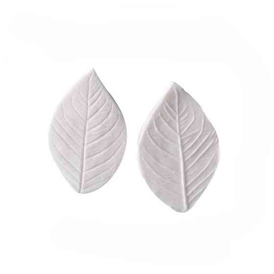 Силиконовый молд Листья вишни 73 на 27 мм белый Киев