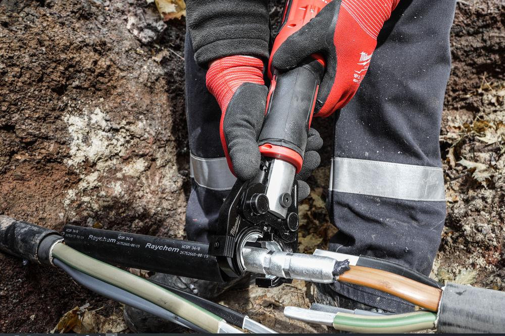 Обжимник гидравлический аккумуляторный для кабелей MILWAUKEE M18 HCCT-201C ONE-KEY Одесса - изображение 4