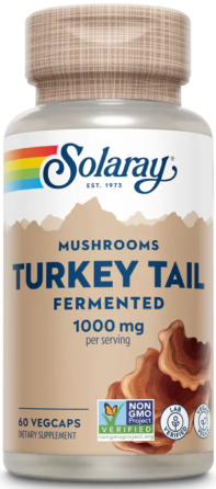Траметес разноцветный, гриб Solaray Org Grown Fermented Turkey Tall 500mg 60 vcaps Киев