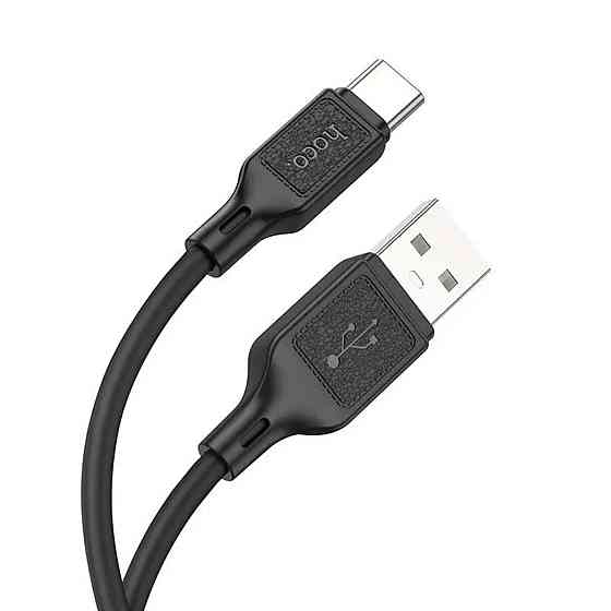 Кабель HOCO X90 Cool silicone charging data cable for Type-C Black Київ