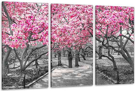 Модульная картина в гостиную / спальню   Магнолія   ART-230_3A 70х130 см Киев