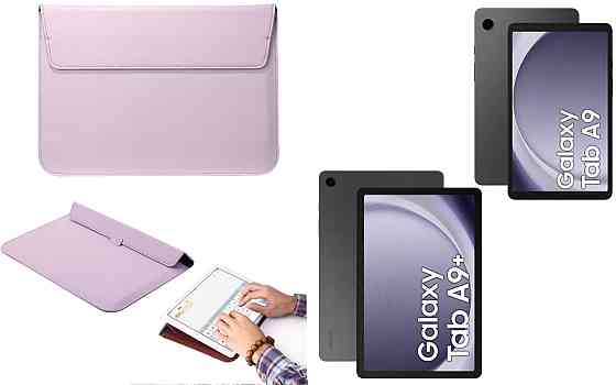 Чохол-конверт VitoCase для Samsung Galaxy Tab A9, Galaxy Tab A9+, з функцією підставки для планшета Фіолетовий Київ