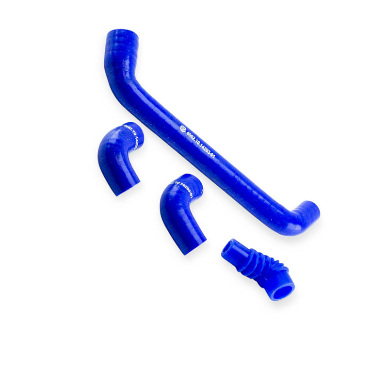 Патрубок 406 двигун (рхх) к-т 4шт силікон сапуна Мукачево - фото 1