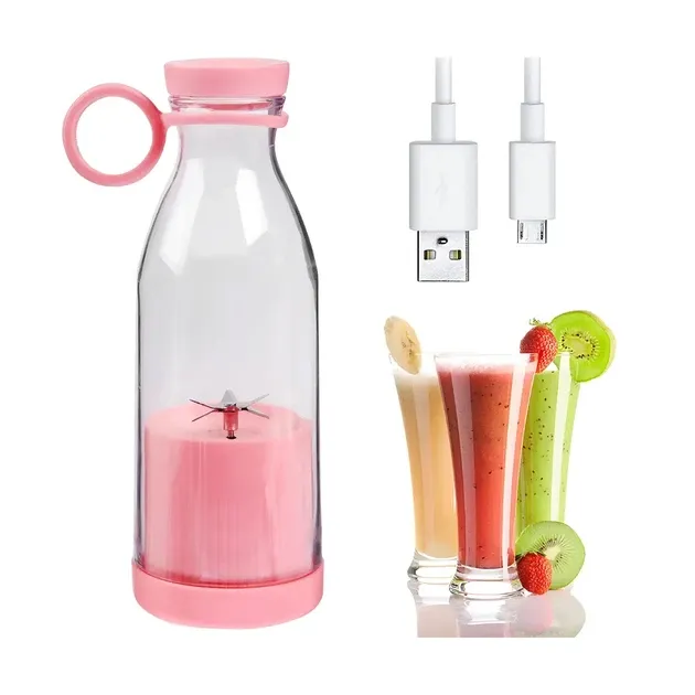 Компактний Блендер портативний на 420мол Juicer YC-02 1200 мАг для свіжого соку та смузі Одеса - фото 10