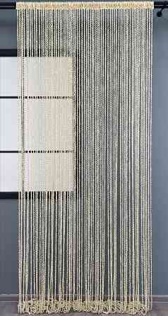 Шторы-нити спираль с люрексом Молочный 300х300см 1 шт (61-059) Киев