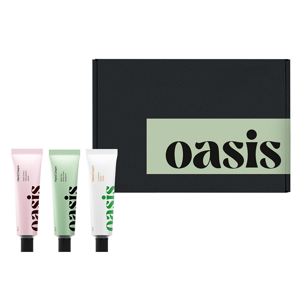 Набір подарунковий з 3-х кремів для рук Green Tea, Lost Cherry, Mandarine Basilic Oasis Київ - фото 2