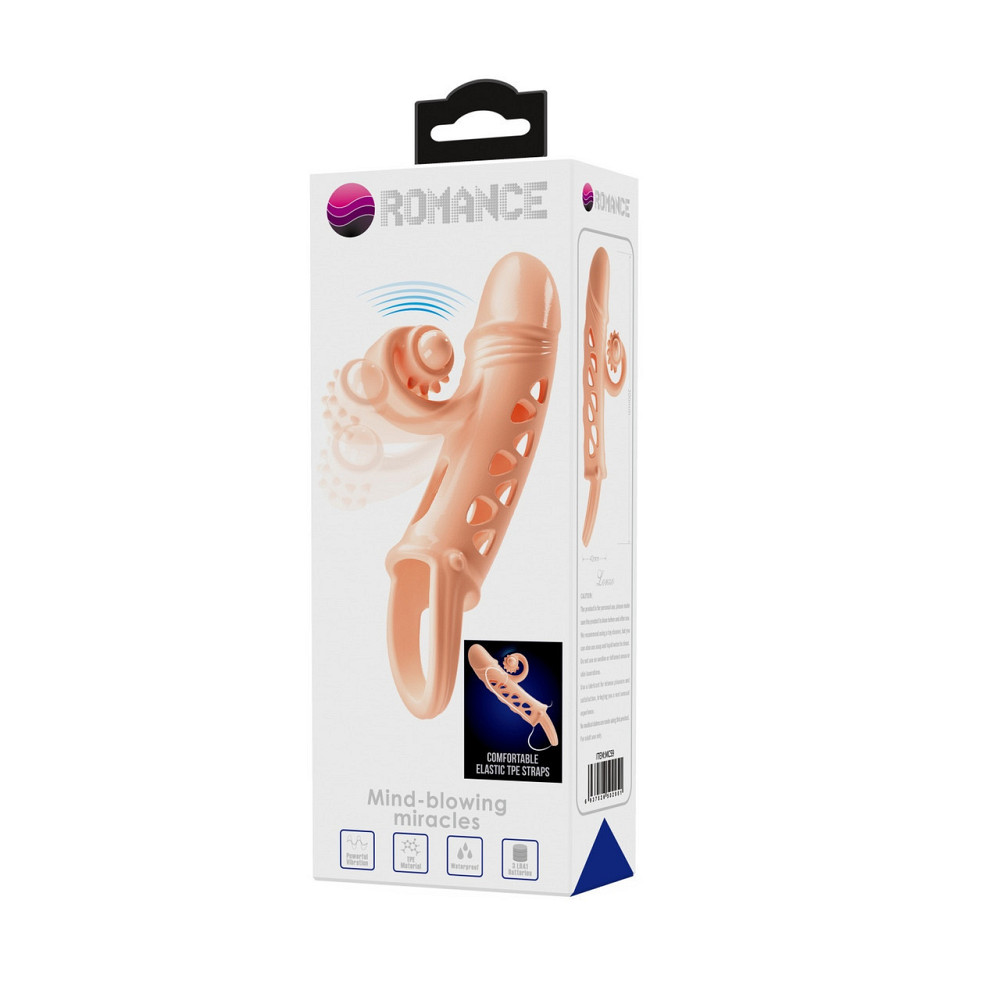 Насадка с вибрацией ROMANCE - Penis sleeve Flesh, MC59 Sex Aura Киев - изображение 10