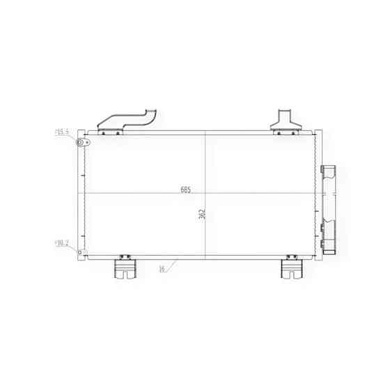 Радиатор Хонда Accord VIII 2.0, 2.4i 08- кондиционера Мукачево