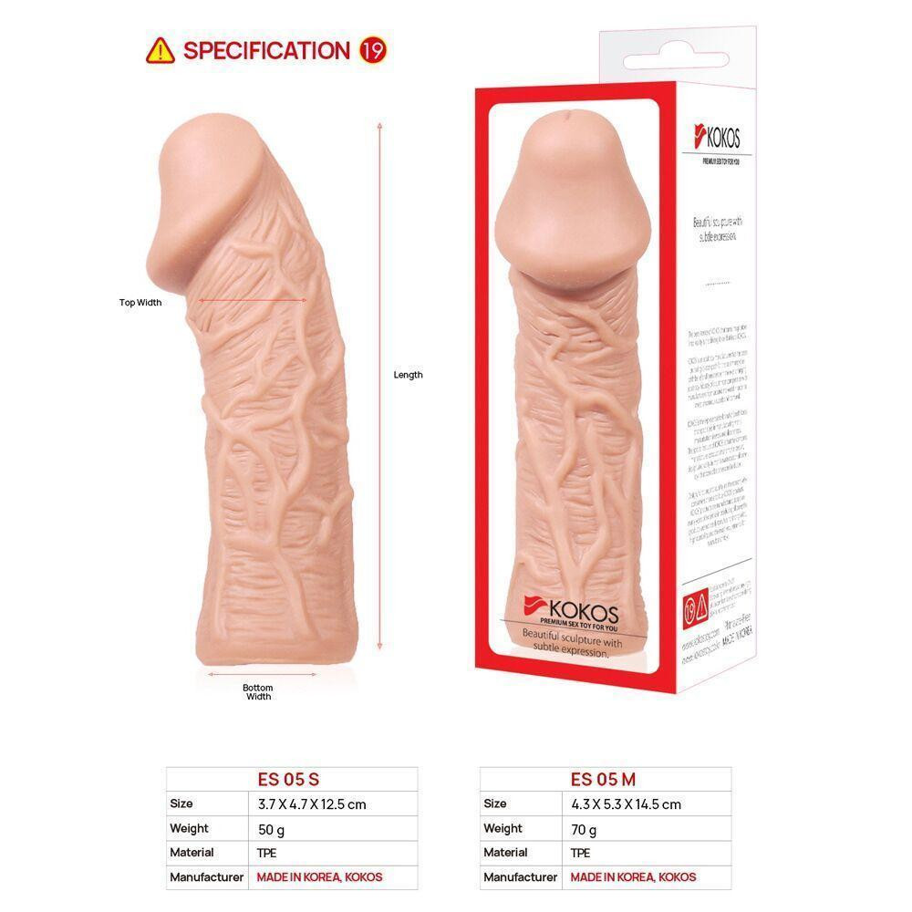 Насадка на член Kokos Extreme Sleeve ES.05 размер M Sex Aura Киев - изображение 5