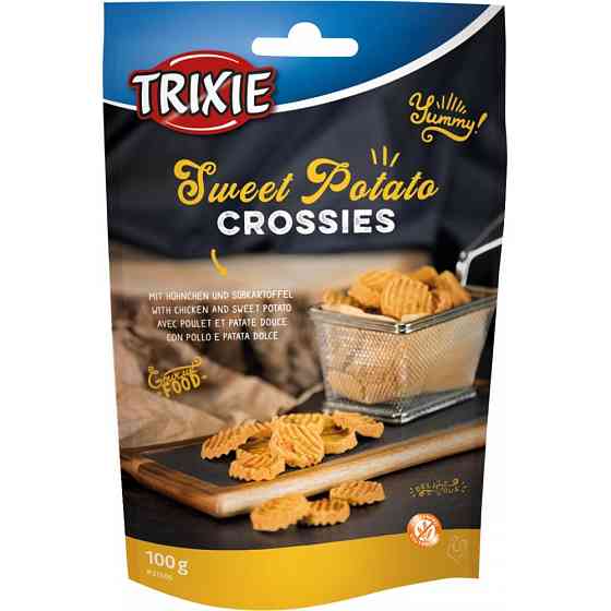 Лакомство Trixie Sweet Potato Crossies для собак с курицей и сладким картофелем 100 г Винница