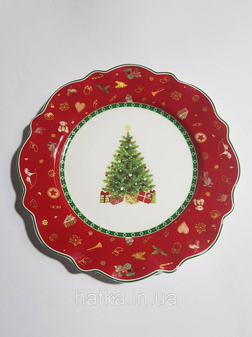 УЦІНКА! ТАРЕЛКА ПІДСТАВНА НОВОГОДНЯ "CHRISTMAS DELIGHT" 21СМ + ПОДАРУНОВА ПАКОВАННЯ Київ - фото 3
