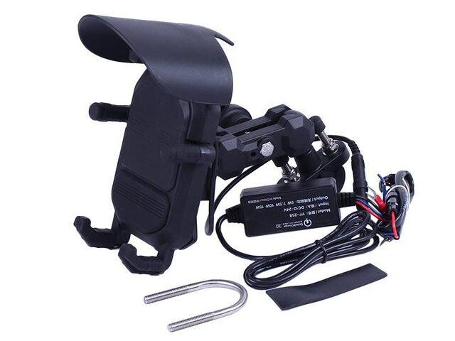 Тримач телефона HFCM-32 (кріплення на кермо), з бездротовою зарядкою Мукачево - фото 1