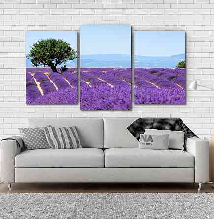 Модульна картина Природа Лаванда Art-41_3 Київ