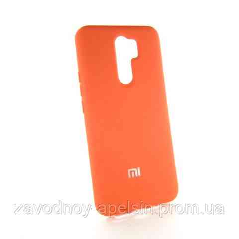 Xiaomi Redmi 9 чохол оранжевий Silicone Cover orange Одеса