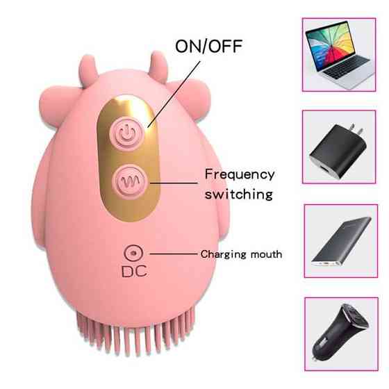 Клиторальный двусторонний вибратор-вуманайзер 