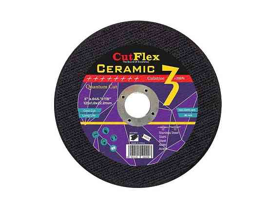 Диск видризный по металлу 125мм х 1мм х 22,2мм Ceramic 3 нерж. U-03-125 ТМ CutFlex Киев