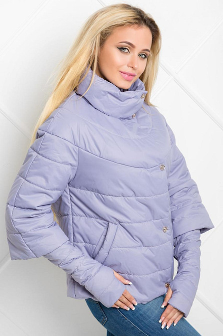 СТИЛЬНАЯ ДЕМИСЕЗОННАЯ ЖЕНСКАЯ КУРТКА GOTTI  С ОТСТЕЖНЫМ РУКАВОМ  3/4. РАМЕР  42-48. Киев - изображение 2