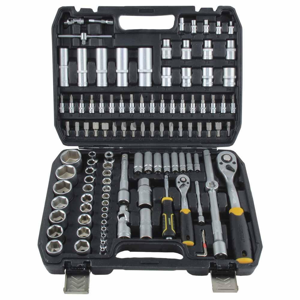 Набір насадок торцевих і біт 1/4", 1/2" 110 шт. CrV mid SIGMA (6003771) Київ - фото 7