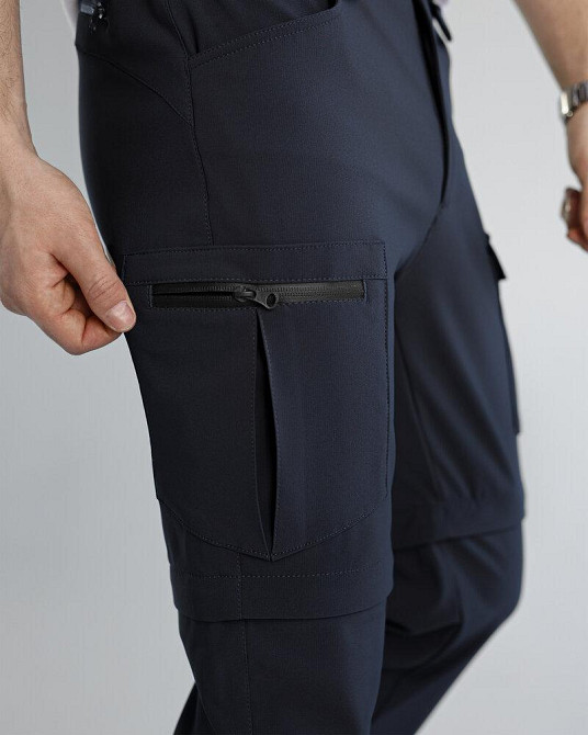 Сині штани-карго чоловічі. Штани трансформери сині Pobedov Transformer 2.0 Київ - фото 6