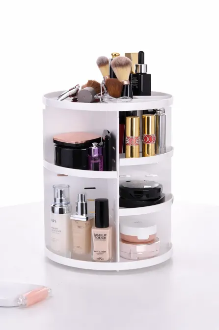 Поворотный органайзер для косметики 360 Rotation Белый Коломия - фото 1