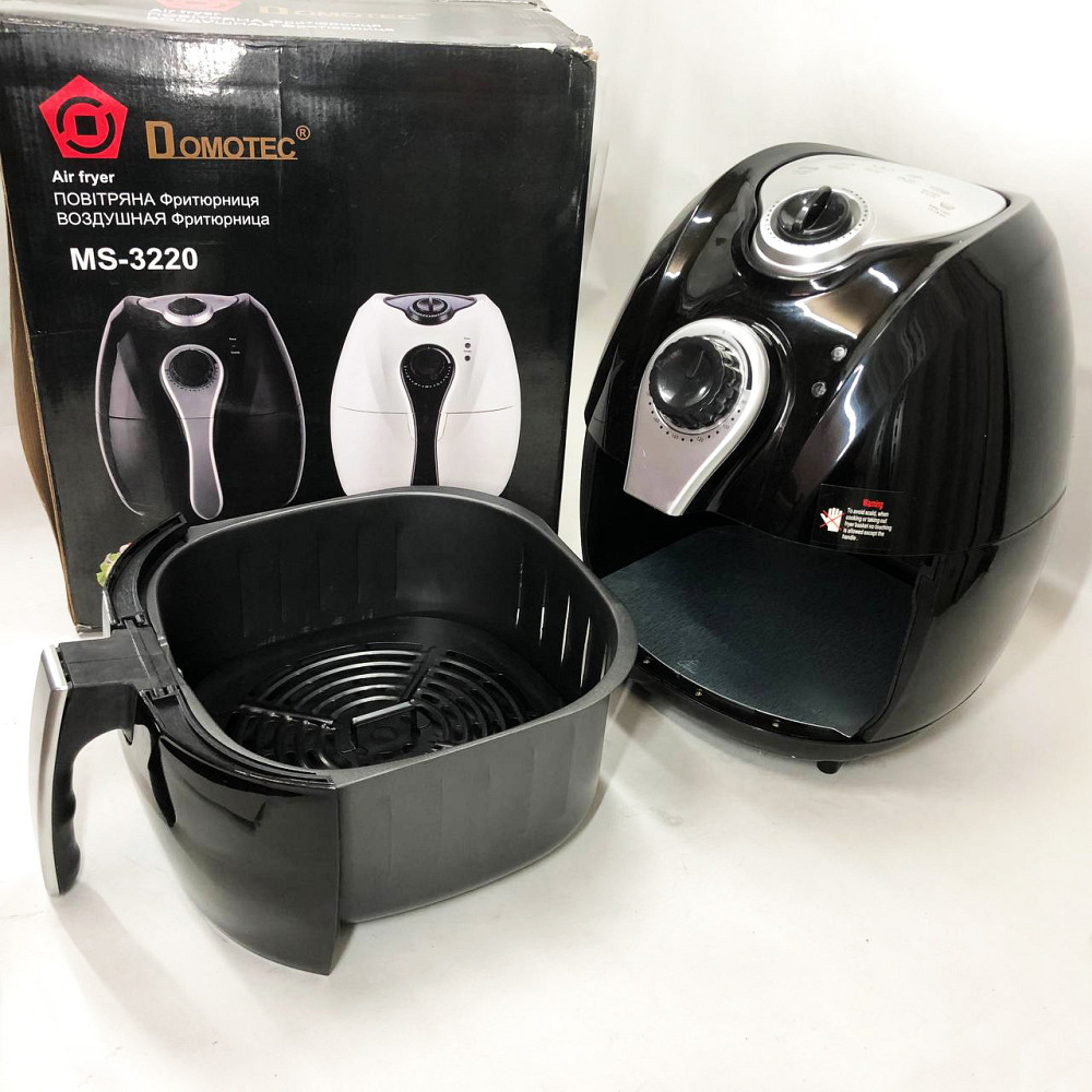 Фритюрниця для дому кухні Domotec, Аерогриль-фритюрниця з сенсорним екраном, Аерогриль для випічки IH-99 Львів - фото 12