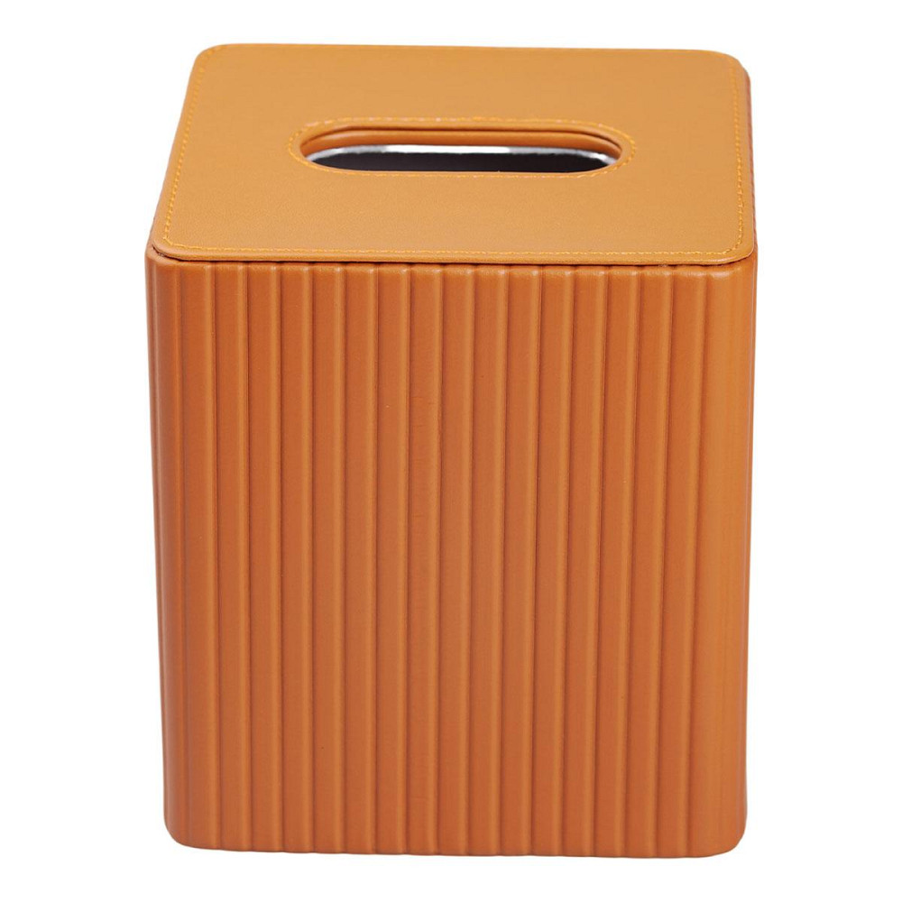 Салфетница из эко кожи 13х13х14.5 см для кафе и ресторанов на стол Коричневая HP-3-201BR Киев - изображение 2