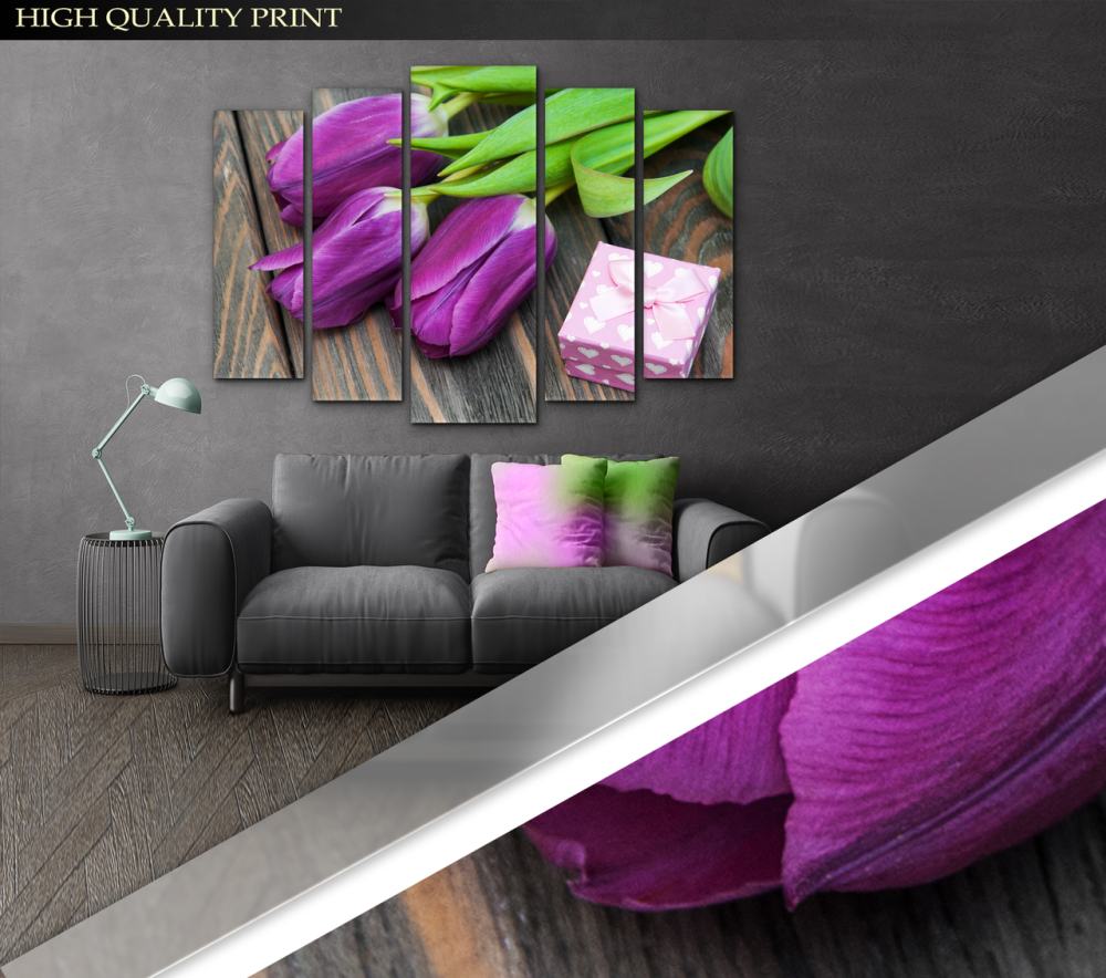 Модульна картина Тюльпани Art-305_5 ( 80х118см ) Київ - фото 3