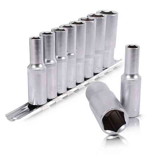 Набор головок удлиненных на планке, 10;12;13;14;15;17;19;22 - 1/2, 8 ед. Мукачево