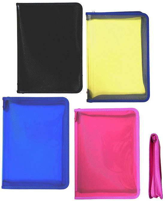 Папка на блискавці A4 "Norma" об'ємна 3 см. напівпрозора, 5048-21N, шт Київ - фото 1